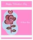 Top and Bottom Valentine Big Rectangle Labels 3.25x4